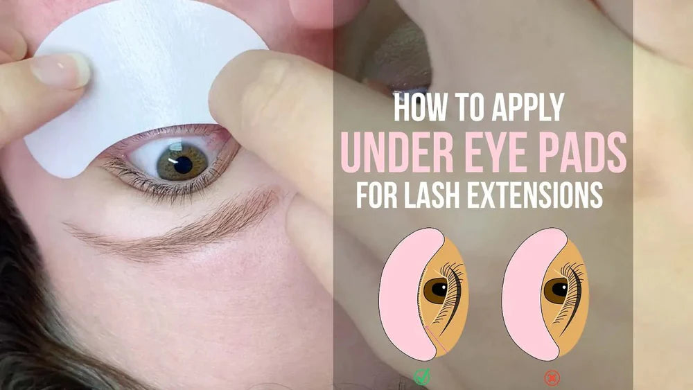 HOW TO APPLY UNDER EYE PADS FOR EYELASH EXTENSIONS