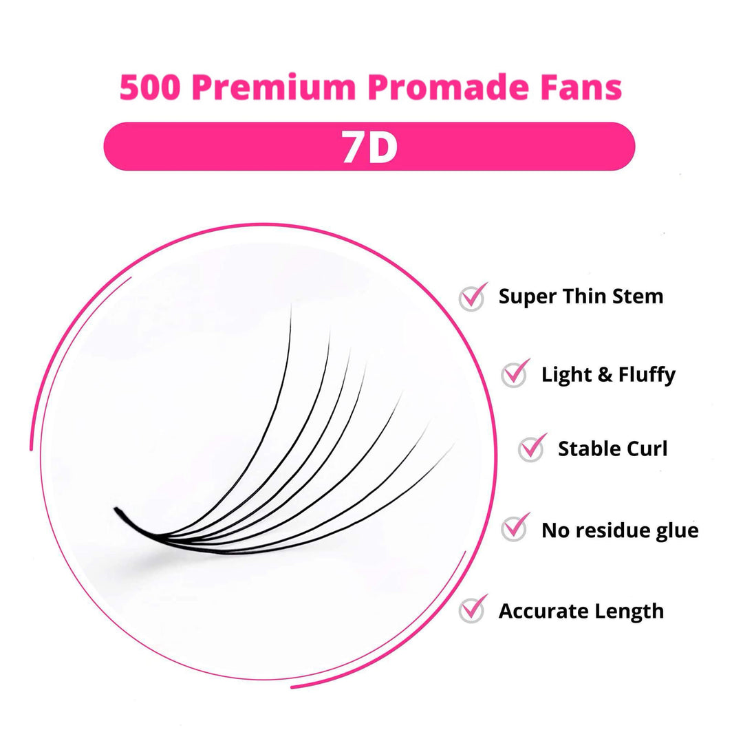 PROMADE FANS 7D | 500FANS - easynicelash