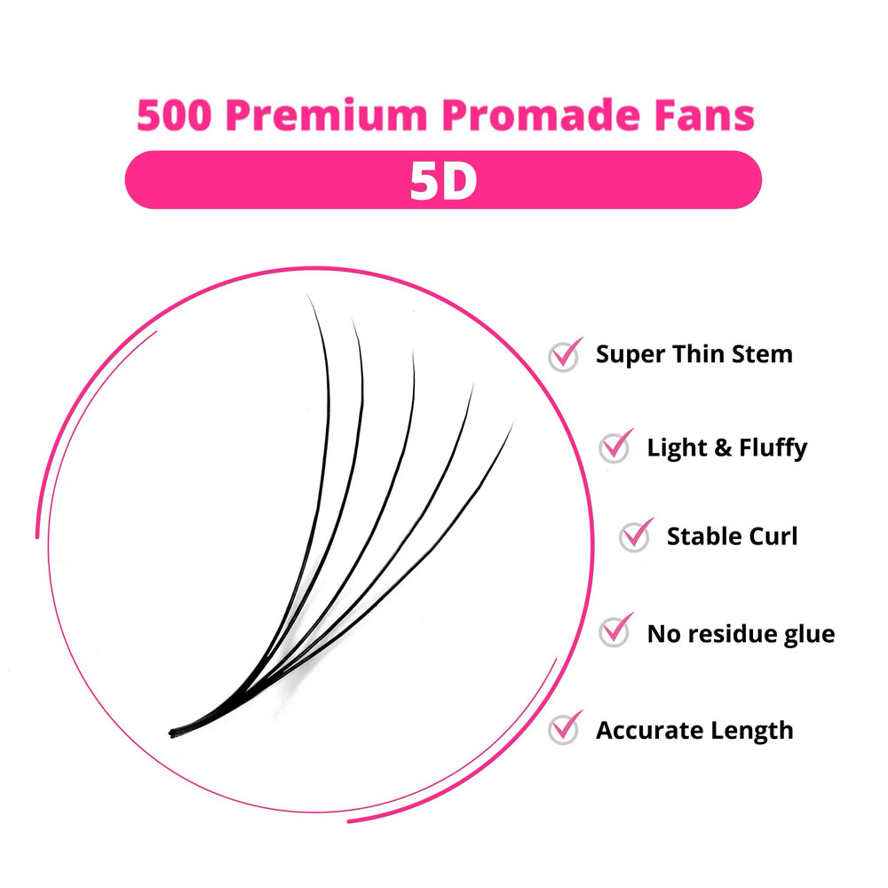 PROMADE FANS 5D | 500FANS - easynicelash